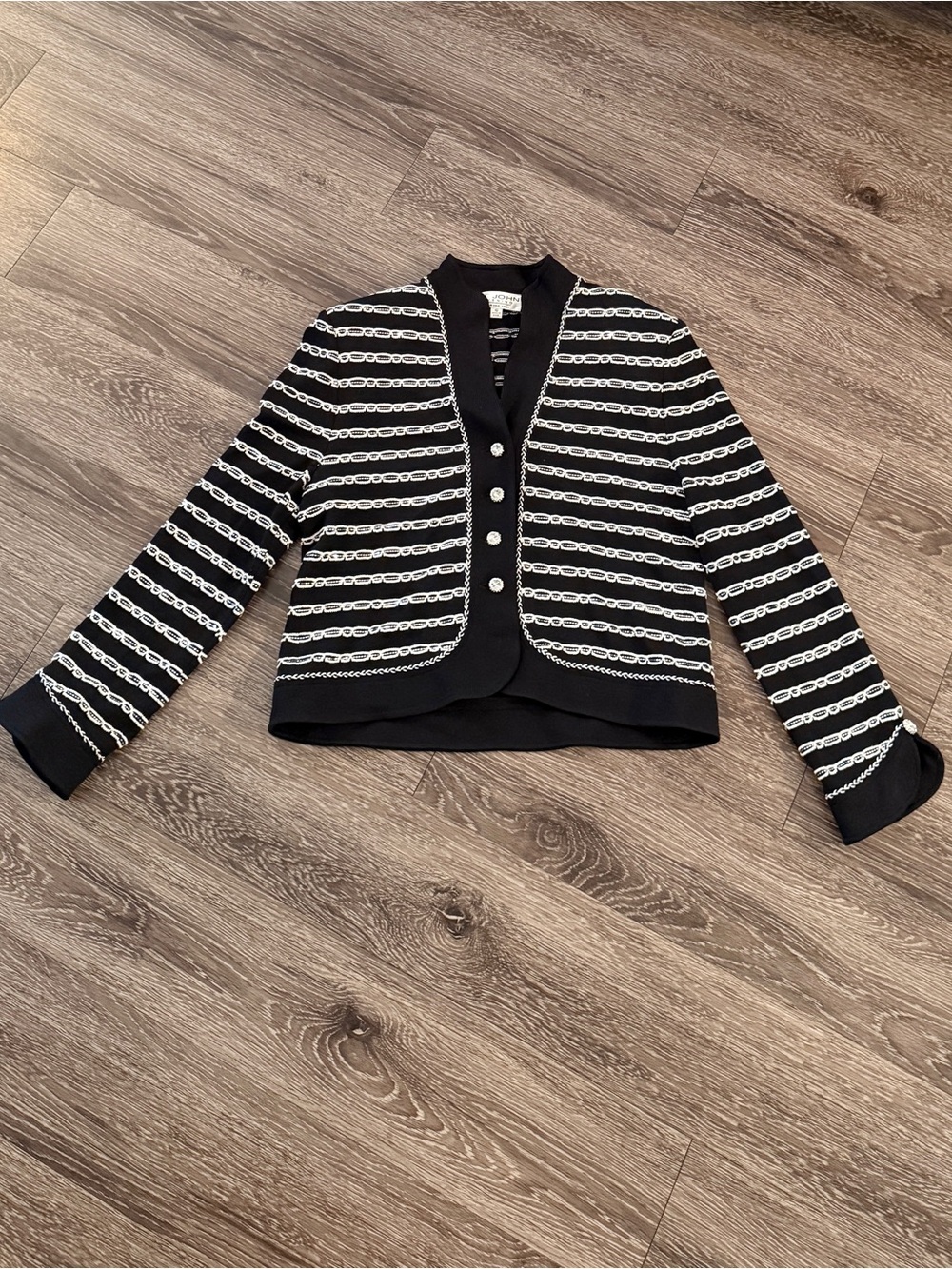 St John Evening Chain Patterned Sweater
